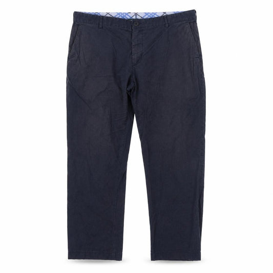 Front view of colorplus men’s blue trousers, size L, 29-inch leg