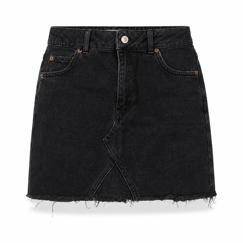 Topshop Womens Grey  Denim Straight & Pencil Skirt Size 8