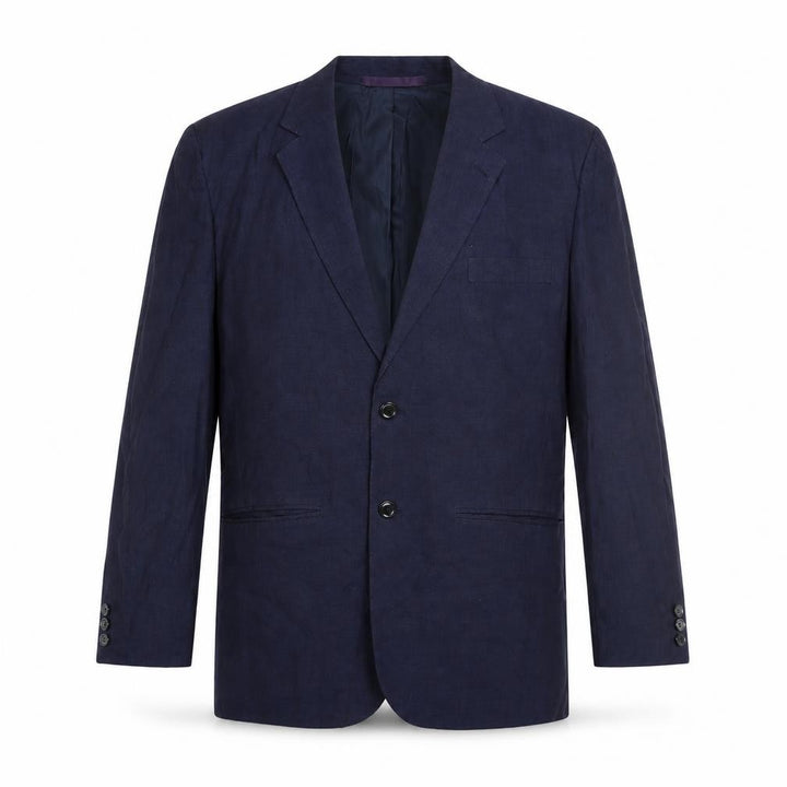 Puro lino Mens Blue   Jacket Suit Jacket Size 40