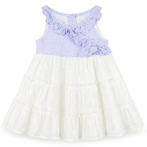 iris & ivy Girls White Polka Dot  A-Line  Size 18 Months  - flowers