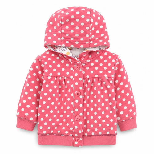 Marks and Spencer Girls Pink Polka Dot  Jacket  Size 3-6 Months