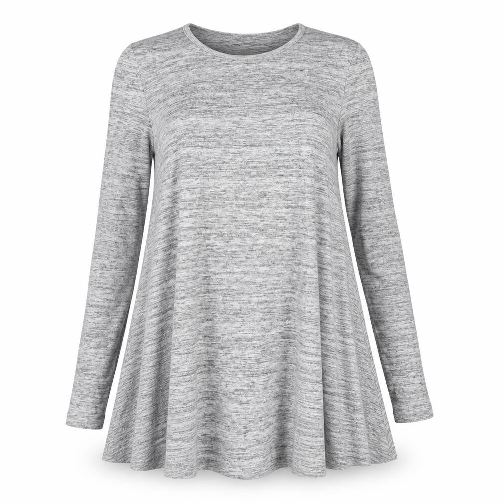 Front view of Glamorous women’s grey jersey a-line, size UK 10