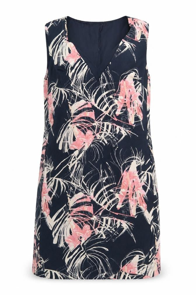Front view of Next women’s black floral mini, size UK 10