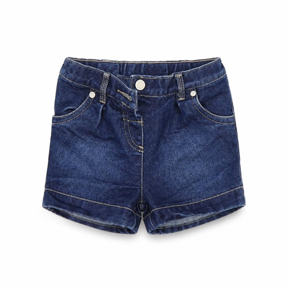 Front view of Tu Baby Blue Denim Cropped Jeans, size 18-24, Months