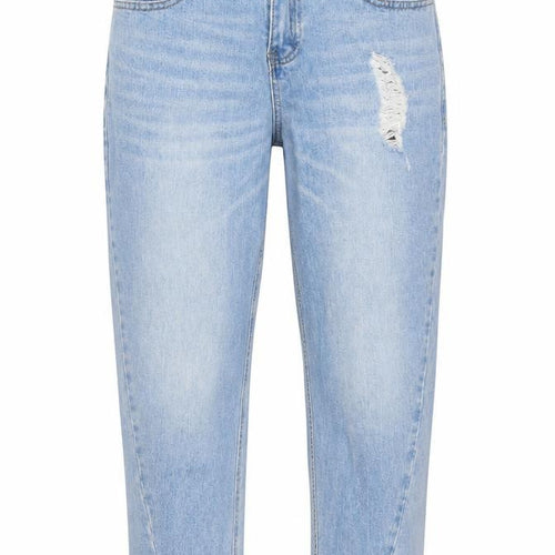 YENA Womens Blue  Denim Cropped Jeans Size M L25 in