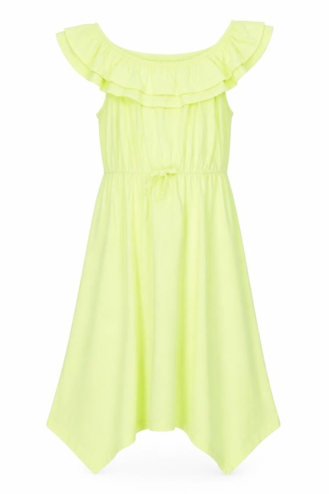 I Heart Girlswear Girls Yellow   Fit & Flare  Size 8 Years