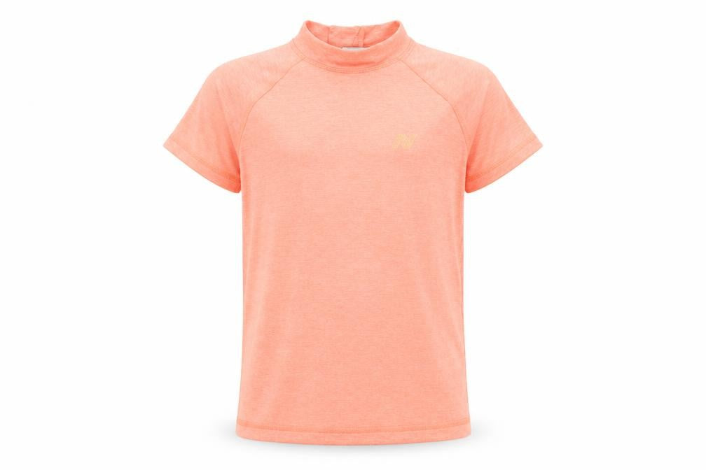 Front view of Next girls’ orange basic t-shirt, size 4-5, years