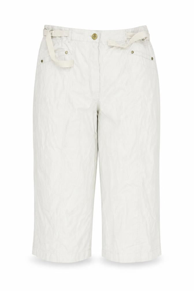 Jensen Womens Beige   Capri Trousers Size L L24.5 in