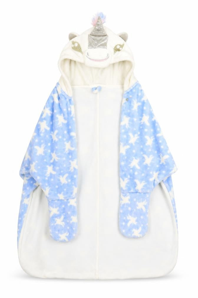 Matalan Girls Blue Solid Top Robe Size 9 Years - Unicorn, Cape