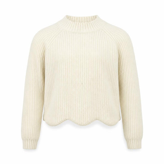 Front view of Candy Couture girls’ beige jumper, size 9, years - cropped