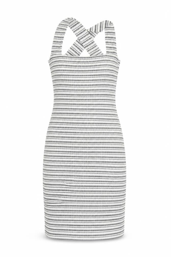 Dorothy Perkins Womens Grey Houndstooth  Pencil Dress  Size 8