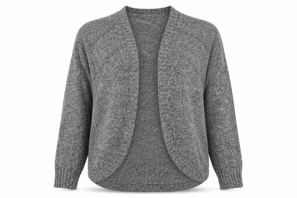 wear your impact Womens Grey   Cardigan Jumper Size M