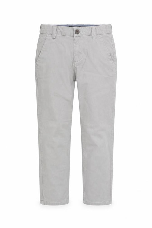 Front view of Next girls’ green chino trousers, size 8, years