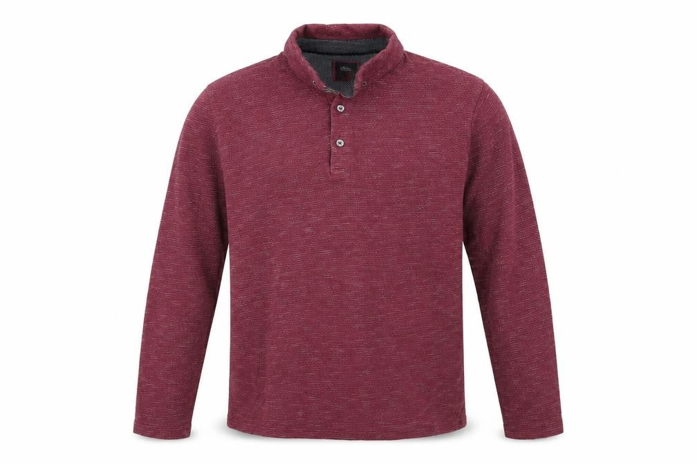 Front view of Burton men’s purple button-up, size L