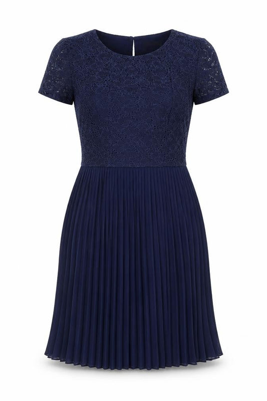 Front view of Atmosphere women’s blue a-line, size UK 8