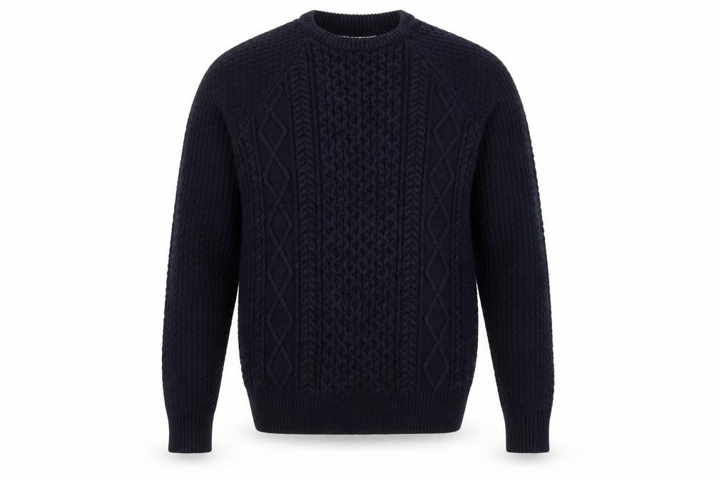 Front view of Primark men’s blue jumper, size S