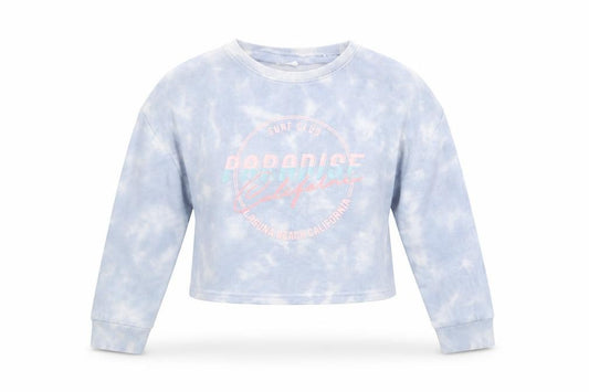 Front view of Next girls’ blue pullover sweatshirt, size 11-12, years - california