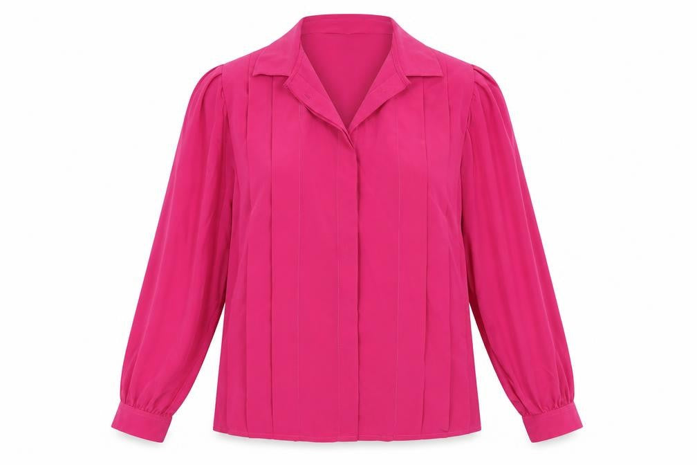 Feminella Womens Pink   Basic Button-Up Size 34