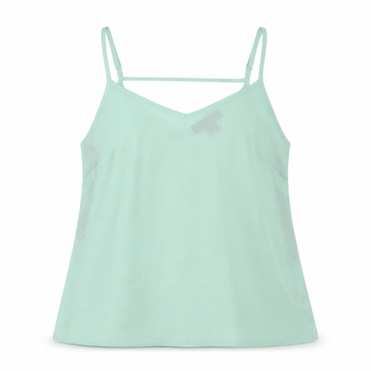Front view of Primark women’s green camisole tank, size UK 12