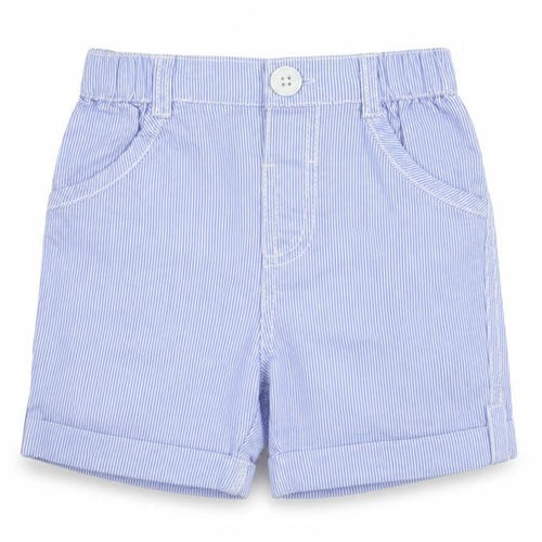 George Baby Blue Striped  Cargo Trousers Size 9-12 Months