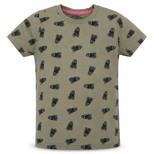 Matalan Boys Green   Basic T-Shirt Size 5 Years  - Skulls