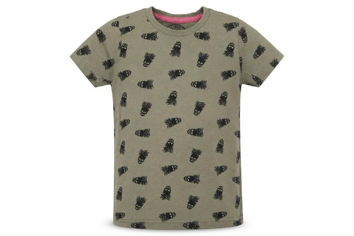 Matalan Boys Green Basic T-Shirt Size 5 Years - Skulls