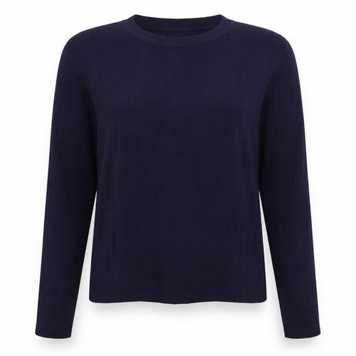 Mango Womens Blue  Knit Pullover Jumper Size S