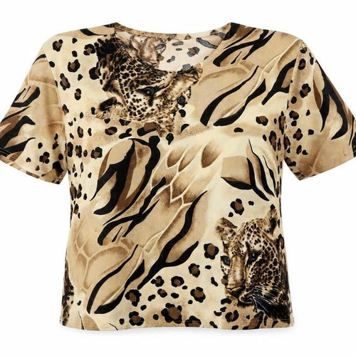 Cordelia  Womens Brown Animal Print  Basic Blouse Size 12