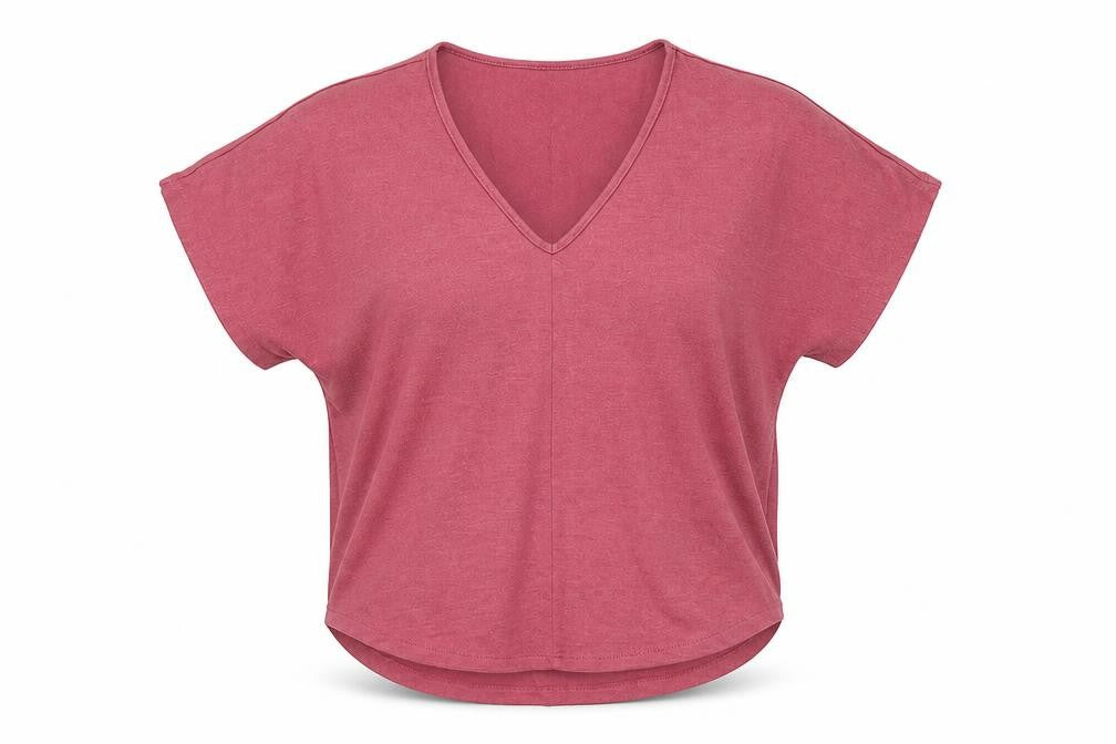 Front view of Gap women’s pink knit jumper, size S