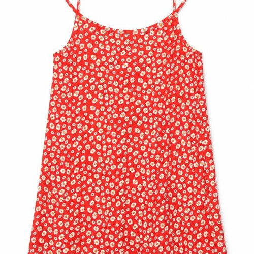 Primark Girls Red Floral  Camisole Tank Size 6-7 Years