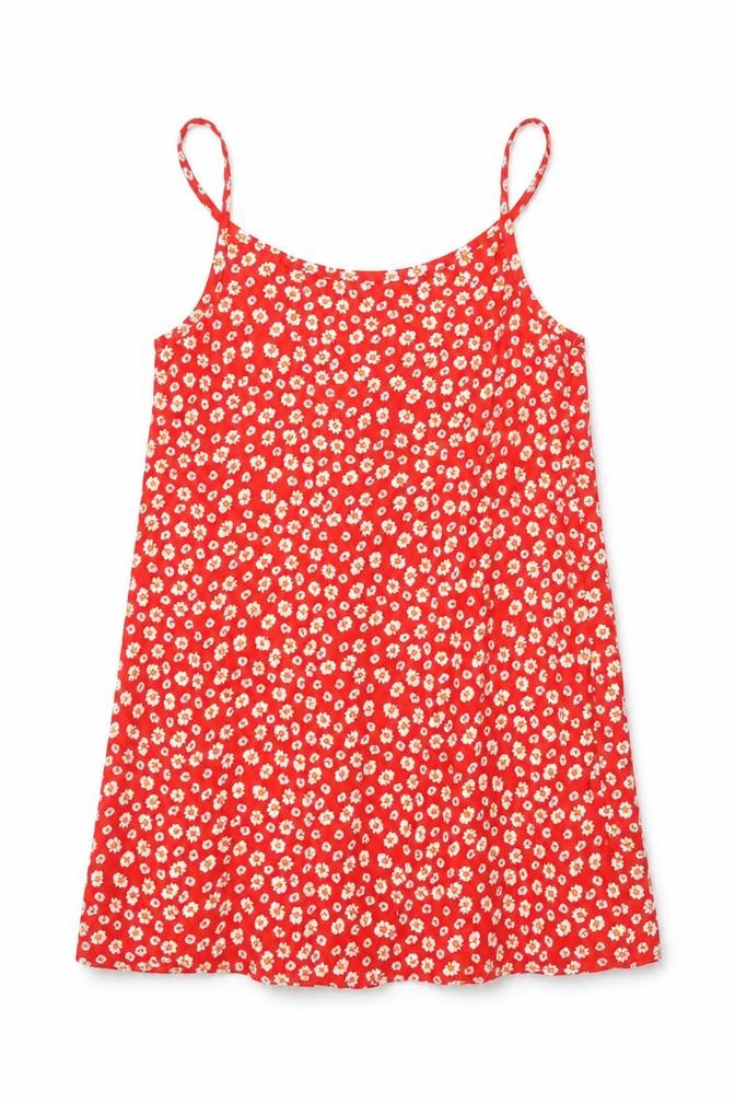 Primark Girls Red Floral  Camisole Tank Size 6-7 Years