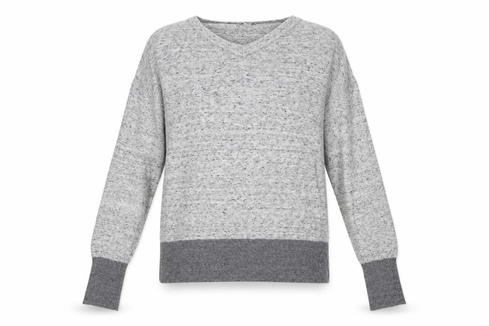 Front view of Gap women’s grey jumper, size S