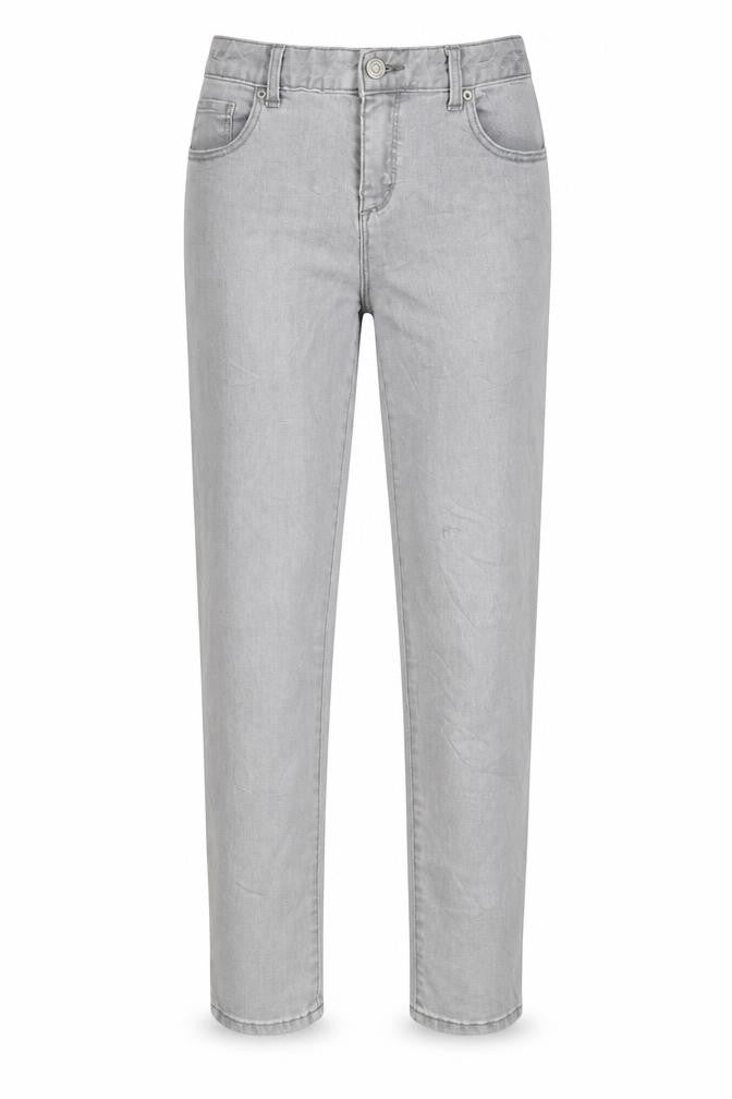 Front view of Gap girls’ grey straight jeans, size 16, years