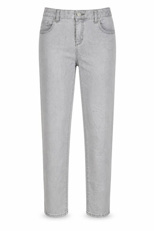 Front view of Gap girls’ grey straight jeans, size 16, years