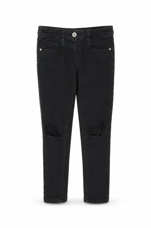 NEXT Boys Black   Skinny Jeans Size 9 Years - Ripped details