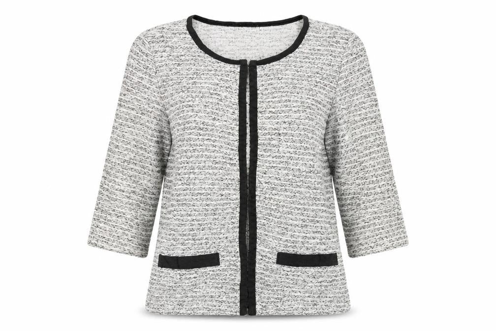 BM Womens White   Cardigan Jumper Size S