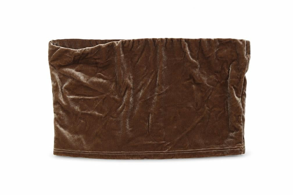Miss Guided Womens Brown  Velvet Cropped Tank Size 10