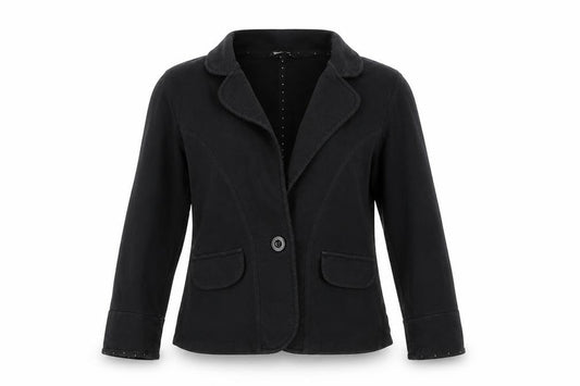 Front view of George women’s black jacket blazer, size UK 10