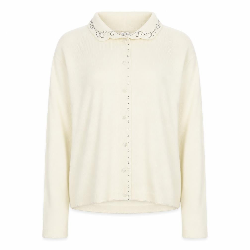 Draylon Womens Ivory   Cardigan Jumper Size M