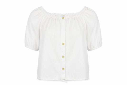 Front view of Papaya women’s white basic t-shirt, size UK 10
