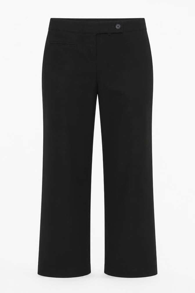 m&S Womens Black   Trousers  Size 10 L25 in