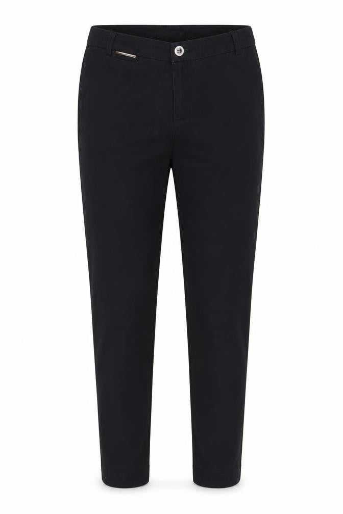 Front view of Freesia women’s black trousers, size S, 23-inch leg