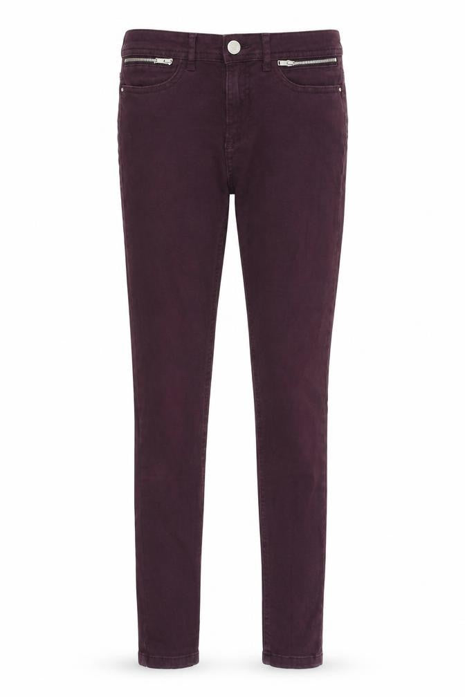 F&F Womens Purple Animal Print Denim Skinny Jeans Size 6 L28 in