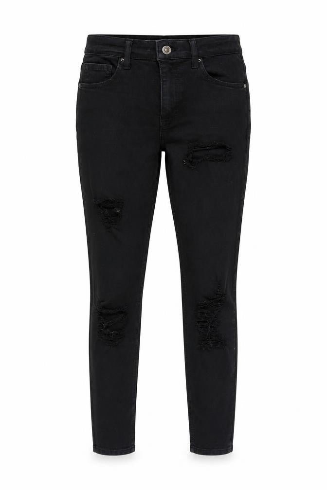 Topshop Womens Black  Denim Skinny Jeans Size 28 in L32 in