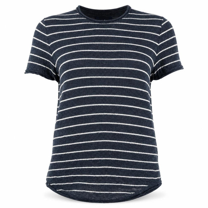 Hollister Womens Blue Striped Knit Pullover Jumper Size M
