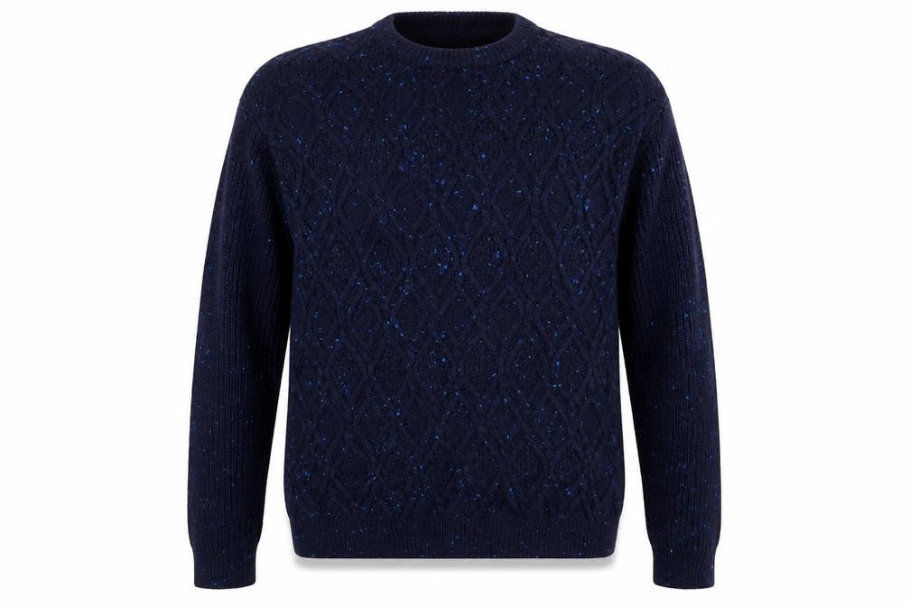 Buton Mens Blue  Knit Pullover Jumper Size XL