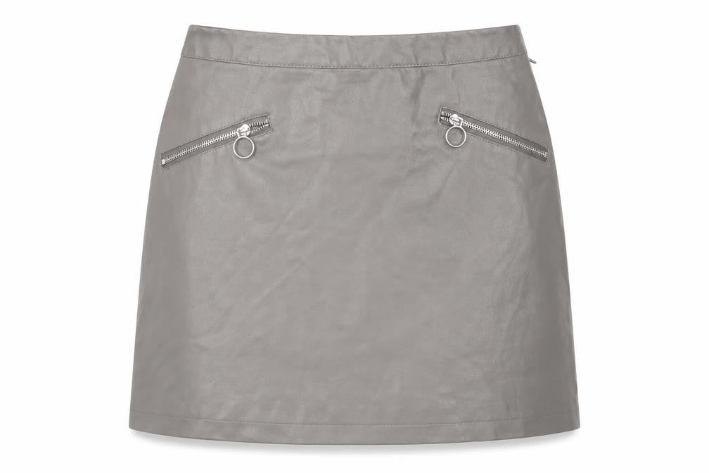 Front view of Primark women’s brown a-line skirt, size UK 8