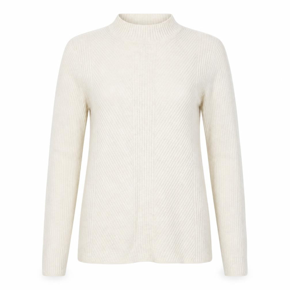 Front view of H&M women’s beige jumper, size M