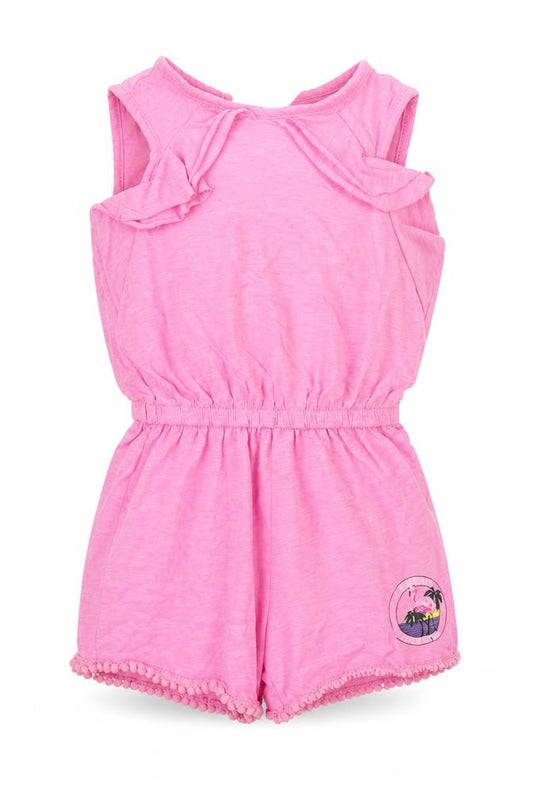 Front view of Very girls’ pink babygrow one-piece, size 18-24, months