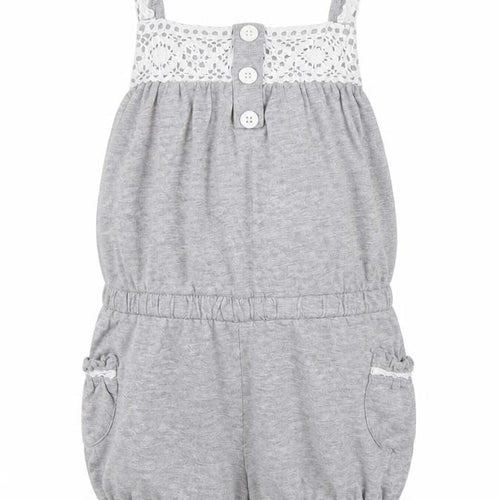 Preworn Girls Grey   Playsuit One-Piece Size 4 Years